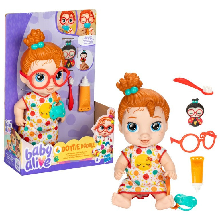 BABY ALIVE PEQUENOS SONHOS DOTTIE DOODLE RUIVA F9965