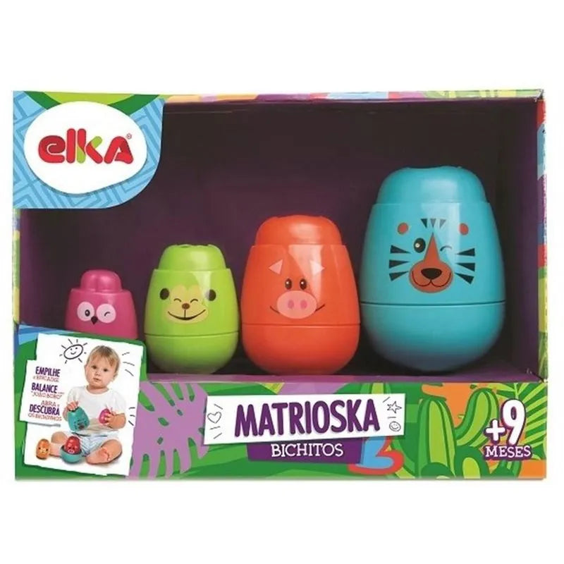 BRINQUEDO PARA BEBE MATRIOSKA BICHITOS - ELKA