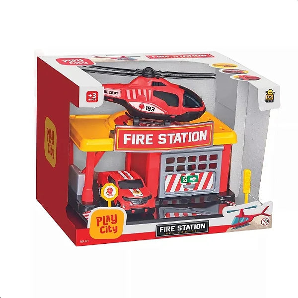 BRINQ. PLAY CITY STATION BS TOYS HELICOPTERO BOM(E)