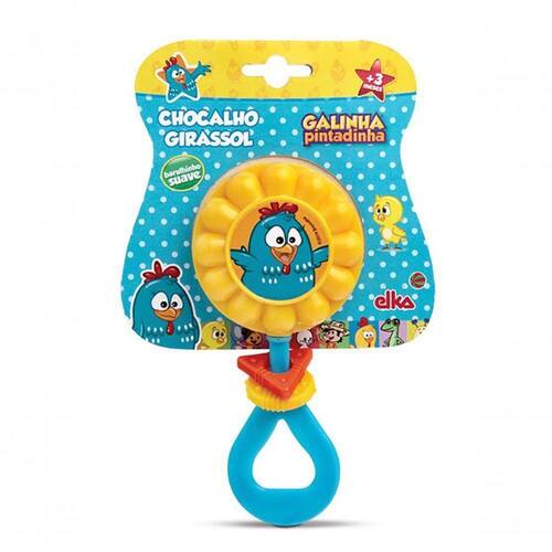 BRINQUEDO PARA BEBE GALINHA PINTADINHA CHOCALHO 907 - ELKA