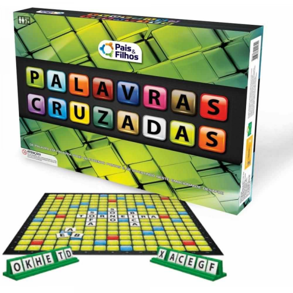 JOGO DE TABULEIRO PALAVRAS CRUZADAS - PAIS E FILHOS