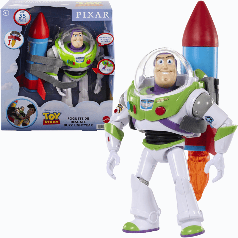 HWW56 DISNEY PIXAR TOY STORY FIGURA BUZZ FOGUETE