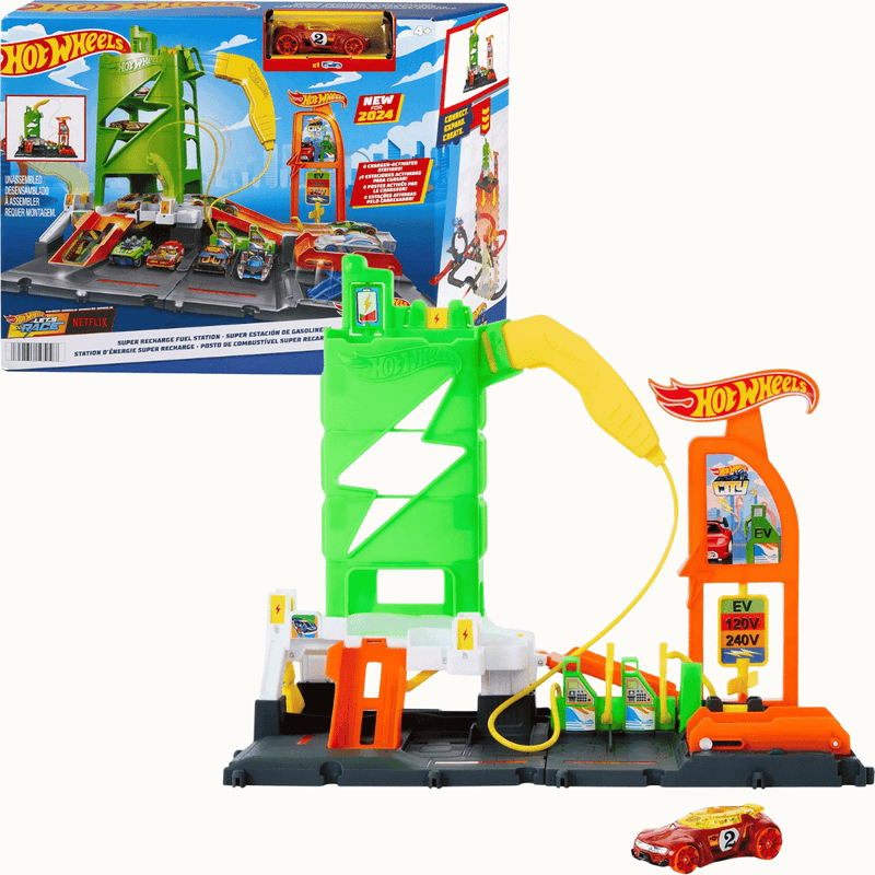 HTN79 HOT WHEELS CITY PISTA SUPER POSTO DE GASOLINA