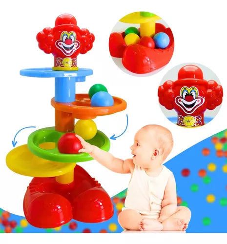 BRINQUEDO EDUCATIVO PALHACO POM POM  - MARAL