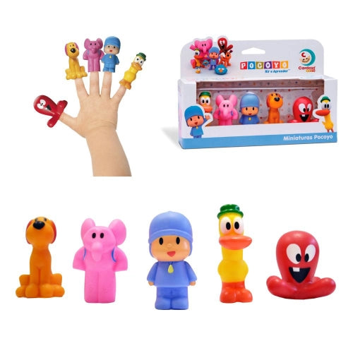 PERSONAGEM POCOYO MINIATURAS C/5 5CM VINI 3013 CARDOSO