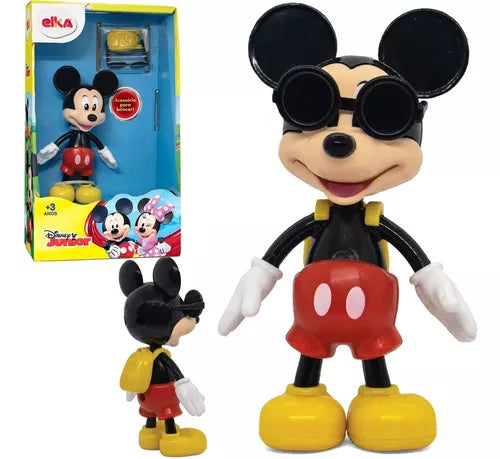 BONECO E PERSONAGEM MICKEY 12CM C/ACESSORIOS- ELKA