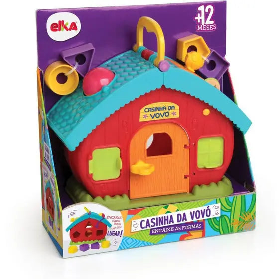 BRINQUEDO EDUCATIVO CASINHA DA VOVO ENCAIXE FORMAS 1052 - ELKA